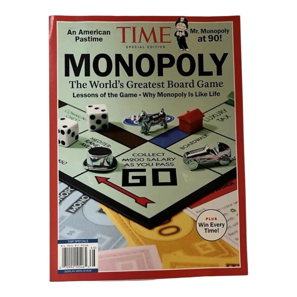 Time Special Edition Magazine Monopoly The Worlds Greatest Board Game